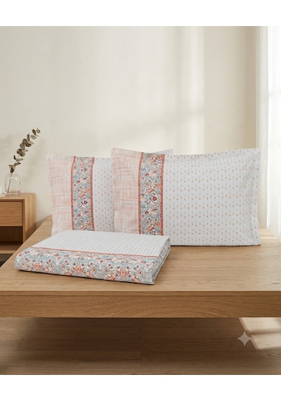 Yataş Bedding %100 Pamuk Çift Kişilik Pike Seti / Turuncu
