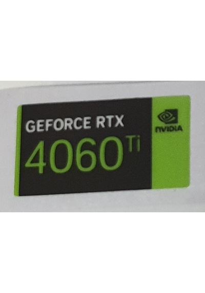 Nvidia Geforce Rtx 4060 Ti Sticker Yatay Etiket D159