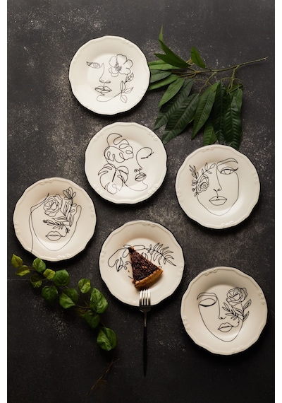 Karaca  Face 6 Kişilik Pasta Takımı