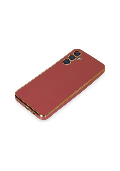 Uray Store Samsung Galaxy Uyumlu  M14 5g Kılıf Volet Silikon - Kırmızı