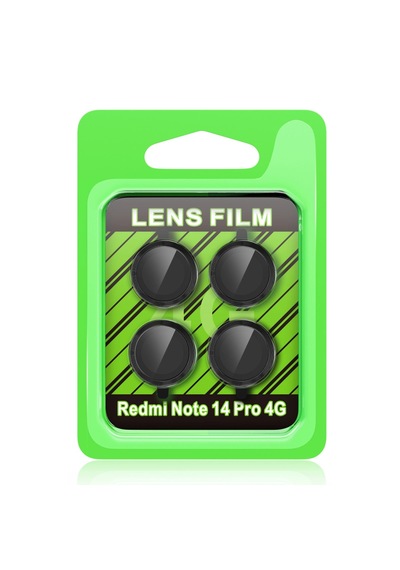Xiaomi Redmi Note 14 Pro 4g Raze Metal Kamera Lens - Siyah - Siyah