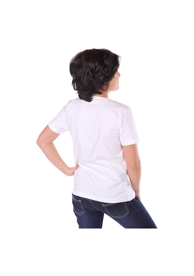 Toontoy Kids Toontoy Erkek Çocuk Süs Cepli Special Operation Baskılı Tişört Beyaz