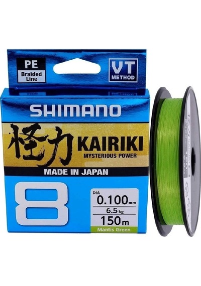 Shimano Kairiki 8 Mantisgreen Yeşil 0,20mm 150 Mt İp Misina - Standart