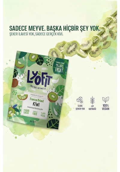 Lyofit Food Freeze Dried Kivi 20 G