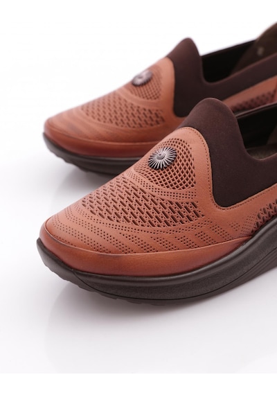 Dgn 4029 Kadin Comfort Ayakkabi Taba Analin