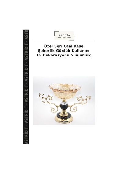 Özel Seri Cam Kase Şekerlik Günlük Kullanım Ev Dekorasyonu Sunumluk Çok Renkli
