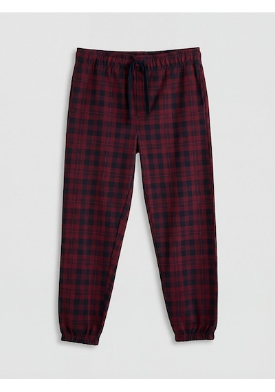 Lc Waikiki Lc Waıkıkı Bordo Standart Kalıp Ekose Erkek Pijama Alt