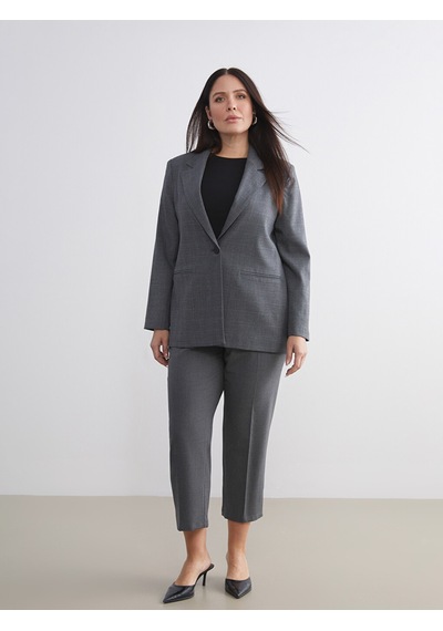Lcwaıkıkı Classic Gri Loose Fit Kadın Pileli Pantolon