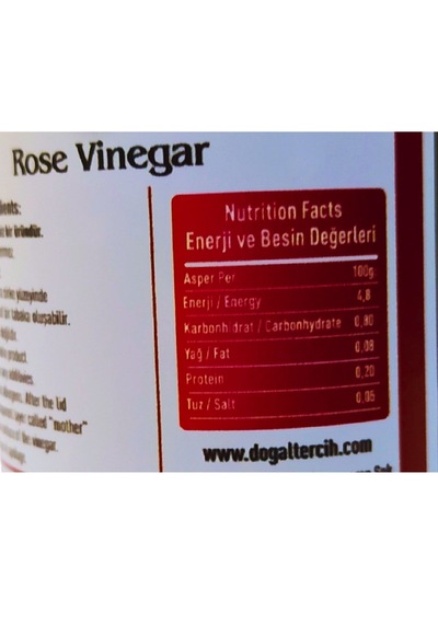 Doğaltercih İçilebilir Doğal Fermantasyon Gül Sirkesi 500 Ml