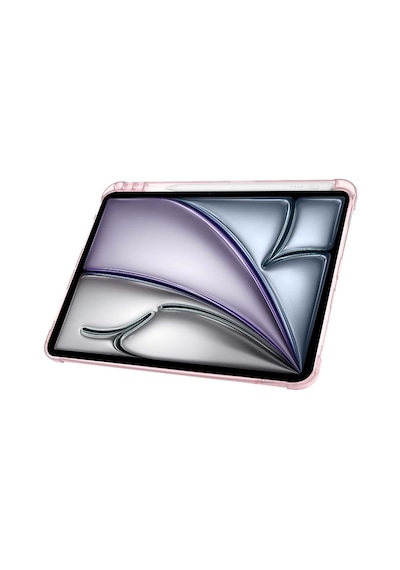 Apple Uyumlu iPad Air 11'' M3 2025 m2 2024 Üçgen Katlanabilir Kalem Şarj Bölmeli Standlı Kılıf Kapaklı