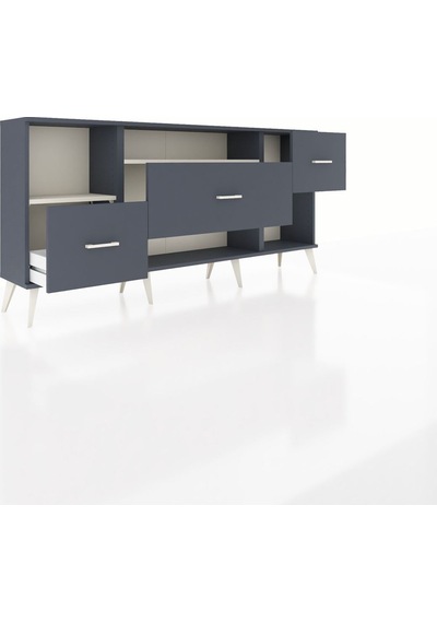 Arges Konsol 2 Raflı 3 Çekmeceli 176x30x83 Antrasit-aytaşı/antrasit Aytaşı/antrasit Arges Konsol 2 Raflı 3 Çekmeceli 176x30x83 Antrasit-aytaşı/antrasit Aytaşı/antrasit