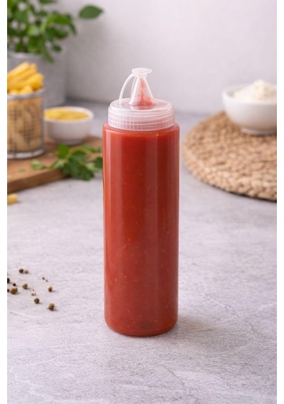 Lexroo Sos Şişesi, Şeffaf, Ketçap Mayonez Hardal, 700 Ml, 1 Adet