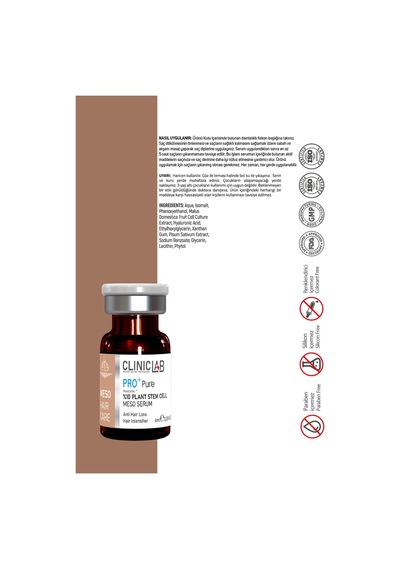 Saç Köklerini Uyarıcı %10 Bitkisel Kök Hücre Içeren Meso Serum 6 Ml X 2 Adet