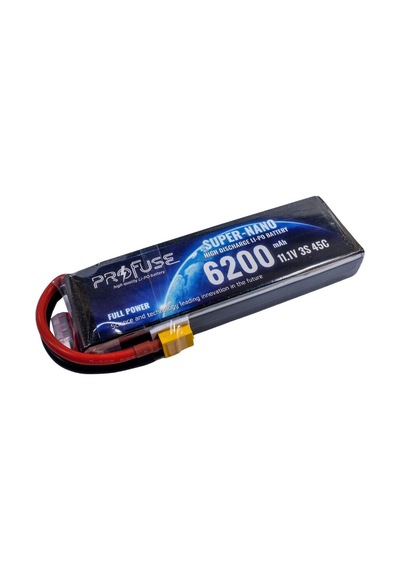 Profuse 3s 11.1v Lipo Li-po Lityum Polimer Batarya - 6200mah, 45c