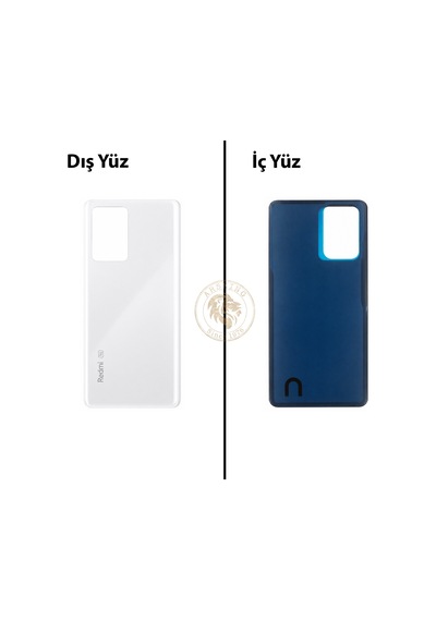 Xiaomi Redmi Note 12 Pro Plus 5g - Lenssiz Beyaz Arka Pil Kapağı Batarya Kapağı Back Cover Çok Renkli