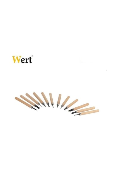 Wert 2512 Ahşap Oyma Bıçak Seti 12 Parça