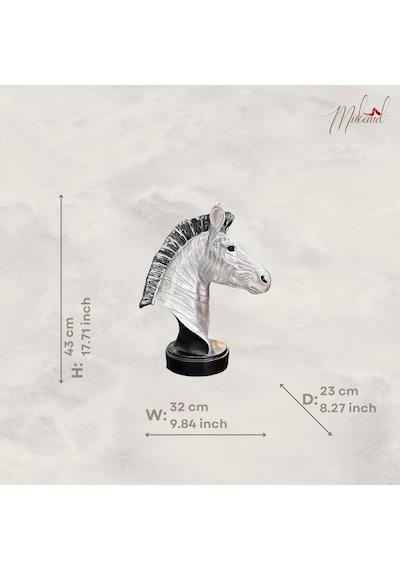 Simli Desenli Köpüklü Zebra Heykeli Vahşi Yaratık Figürü, Dekoratif Mükemel Orijinal Tasarım Diğer