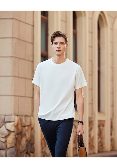 New Performance Premium Basic T-shirt 67.1% Naylon 22.0% Pamuk 10.9% Spandex Beyaz