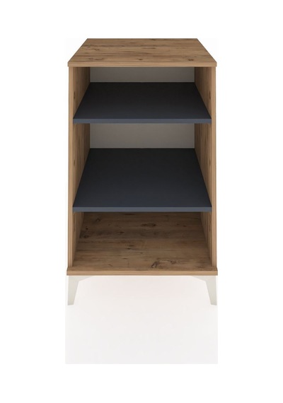 Kronos Komodin 2 Raflı 60x59x96 Çam-antrasit Atlas Çam