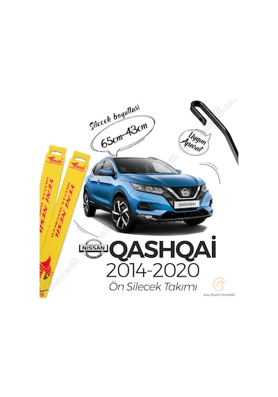 Nissan Qashqai Muz Silecek Takımı 2014-2020 İnwells