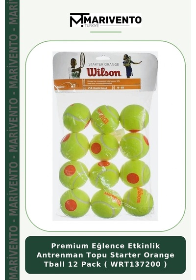 Premium Eğlence Etkinlik Antrenman Topu Starter Orange Tball 12 Pack Wrt137200