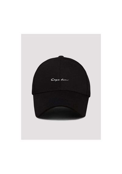 Caxis Cayne Drem Baskılı Spor Unisex Ayarlanabilir Cırtlı Şapka Siyah
