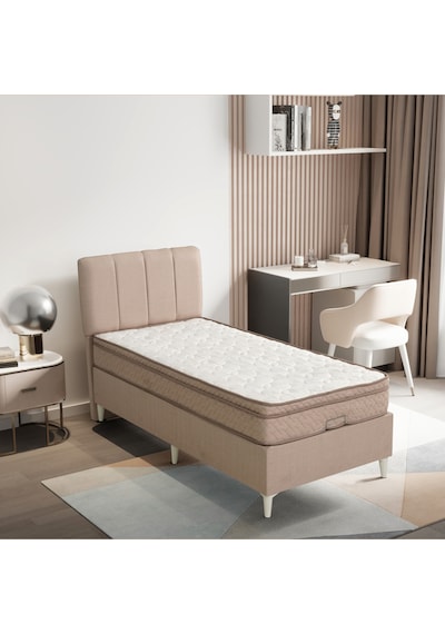 Relax Krem Yatak Baza Başlık Seti 3 Ü Bir Arada Konuma Özel Teslimat 120 x 200 CM