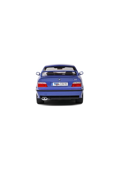 1:18 Ölçek Solido 1996 Bmw E36 M3 Coupe Estoril Blue Solıdo Works Diecast Metal Minyatür Model Araba 25cm
