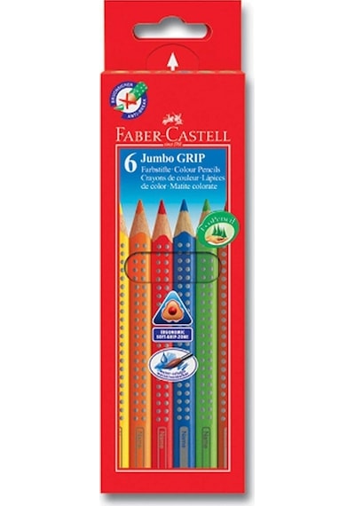 Faber Castell Jumbo Grip Boya Kalemi 6 Renk