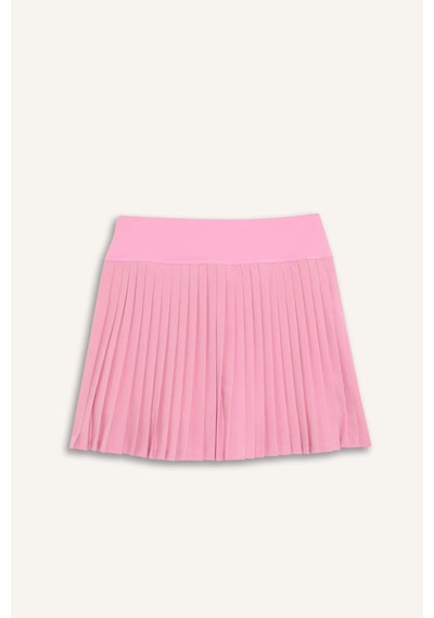 DeFacto 	DeFactoFit Standart Fit İçi Taytlı Pileli Dokuma Etek E3361AX25SMPN449 Pembe