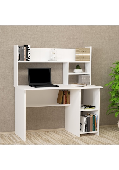 Kalenderdekor1 Kalender Dekor Jimmy 120 Cm Çalışma Masası Jm01 Beyaz