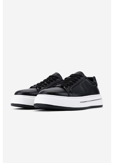 Valmenti Erkek Hakiki Deri Siyah Sneakers & Spor Ayakkabı 298 3258-8086 Erk Ayk Y26 Sıyah Dr