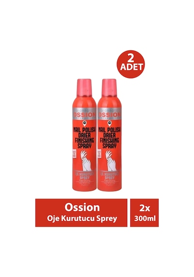 Ossion Oje Kurutucu Sprey 300 Ml 2 Adet