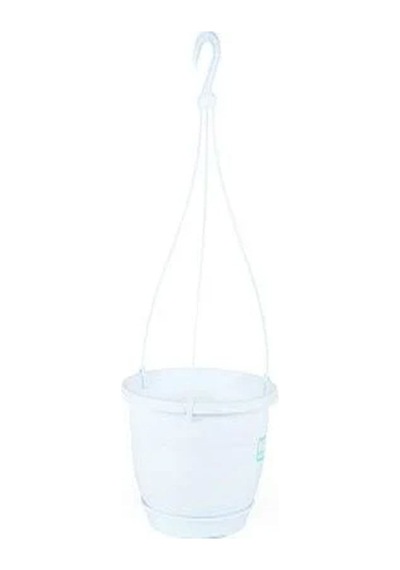 Katı Plastik Makrome Askılı Saksı 20 Adet Kahverengi 16 Cm
