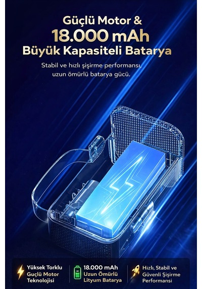 18000 Mah Akıllı Çok Fonksiyonlu Araba Takviye Aküsü Dijital Ekran, Led Işık, Usb Çıkış 18.000 Mah 18.000 Mah