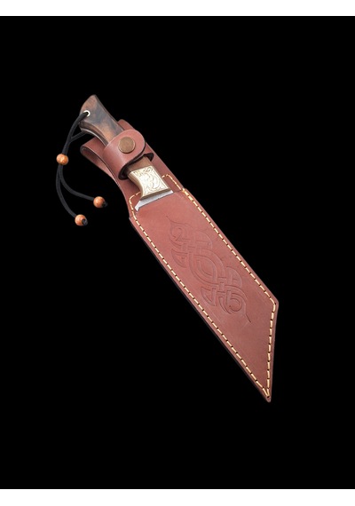 Koleksiyonluk N690 Böhler Çelik Tanto Kamp Bıçak Premium Kalite Açık Kahverengi