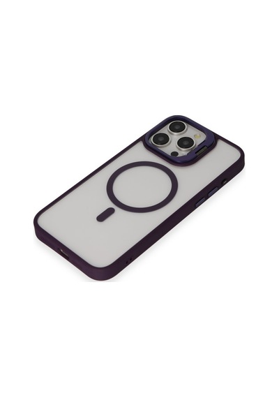Joko Apple Uyumlu iPhone 14 Pro Kılıf Roblox Lens Magsafe Standlı Kapak - Derin Mor Derin mor