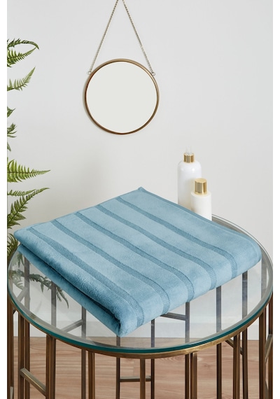 Özdilek Sadem Organik Stripe Banyo Havlusu 90x150 Cm Mavi