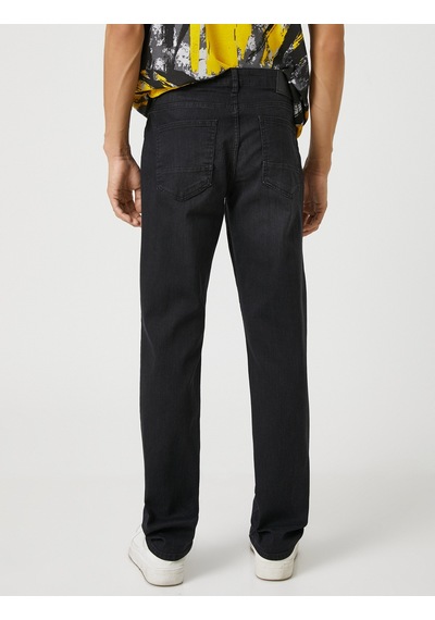 Koton Straight Fit Boru Paça Kot Pantolon - Mark Jean Siyah 3sam40024nd 3sam40024nd999 Siyah Koton Straight Fit Boru Paça Kot Pantolon - Mark Jean Siyah 3sam40024nd 3sam40024nd999 Siyah