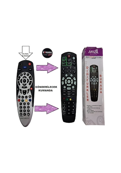 Digitürk Akıllı Kumanda Digitürk Pvr Plus Uydu Kumandası
