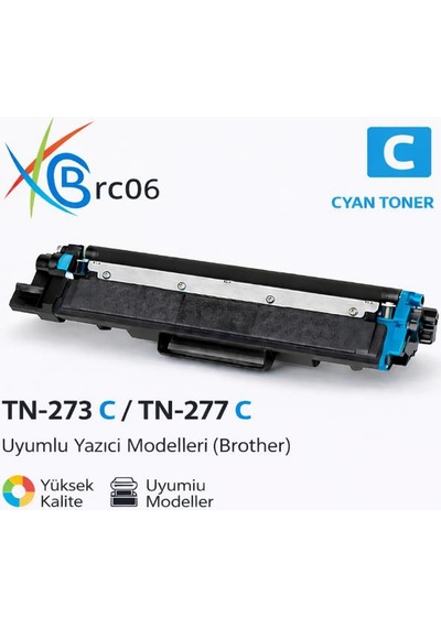 Brother Uyumlu Tn-277 Mavi Yüksek Kapasiteli Uyumlu Toner