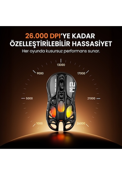 Gravastar Mercury V75 Lite Hall Effect, Rapid Trigger 8.000 Hz Kablolu Manyetik Klavye + M2 26.000 D Optik