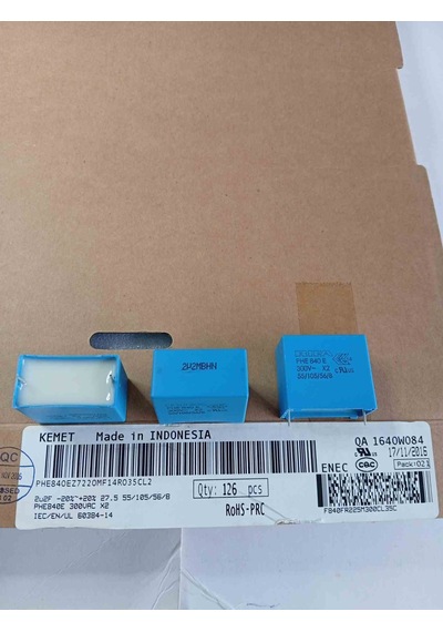 Phe840ez7220mf14r035cl2 2.2mf 300vac 27.5mm Polyester Kondansatör 7 Adet