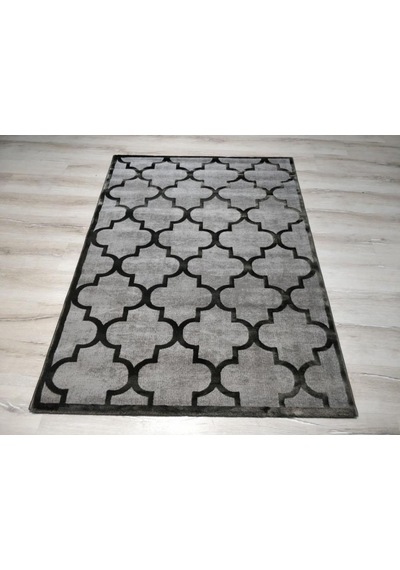 Eko Halı Como Cm04 Gri Siyah Modern Halı 120X170 Cm Eko Halı Como Cm04 Gri Siyah Modern Halı 120X170 Cm