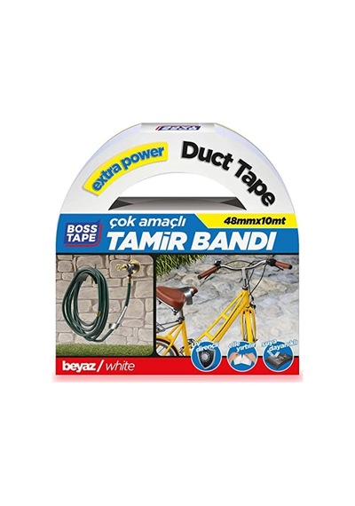 27kids Kanal Tamir Bandi, 10 Metre Uzunluk X 48 Mm Kalinlik, Beyaz Açık Bej