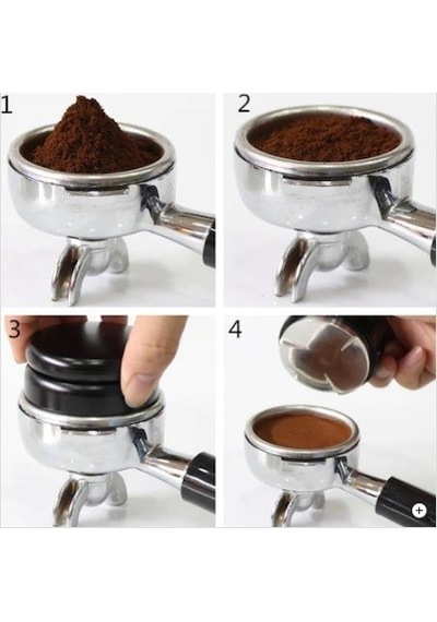 Çelik Tamper Makaron Kahve Sıkıştırıcı Barista Coffee Macaron 58 Çok Renkli