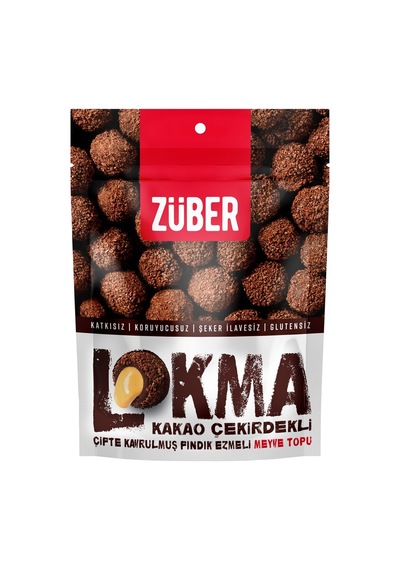 Züber Lokma 96 G Kakao Çekirdekli - Hurmalı Ve Fındık Ezmeli Atıştırmalık 3'li Ekonomik Paket - Tarı