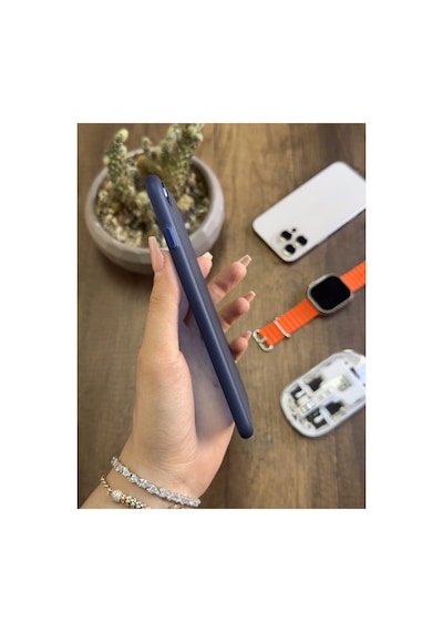 İphone 7 Plus Uyumlu Süper İnce Mat Ultra Thin Silikon Kılıf Gri
