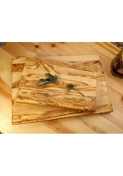 Zeytin Ağacı Doğal Ahşap Büyük Kesme Sunum Mutfak Tahtası