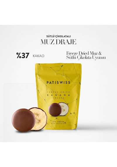 Sütlü Çikolatalı Muz Draje, 80g